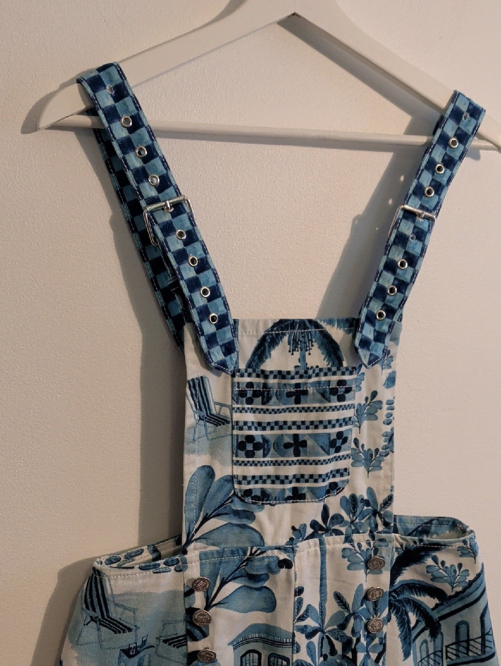 FARM RIO palm-print overalls - size small - Picture 4 of 16